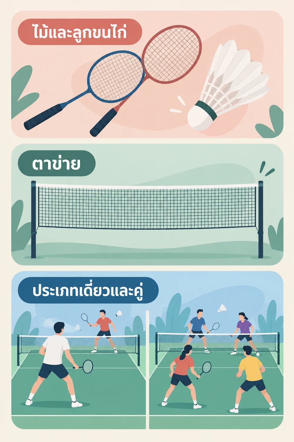 อุปกรณ์ สนาม และประเภทการแข่งขัน