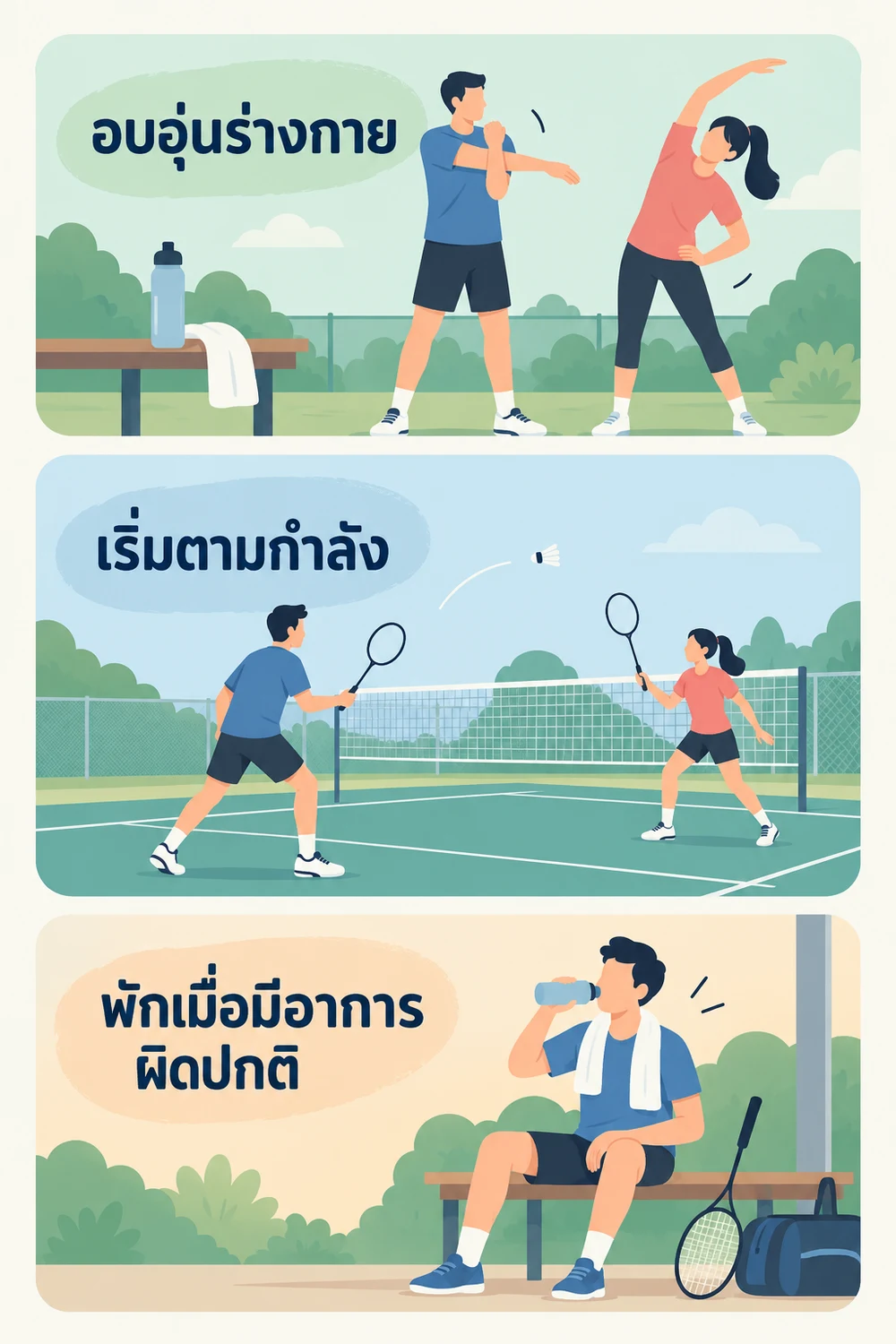 เล่นแบดมินตันอย่างไรให้สนุกและปลอดภัย