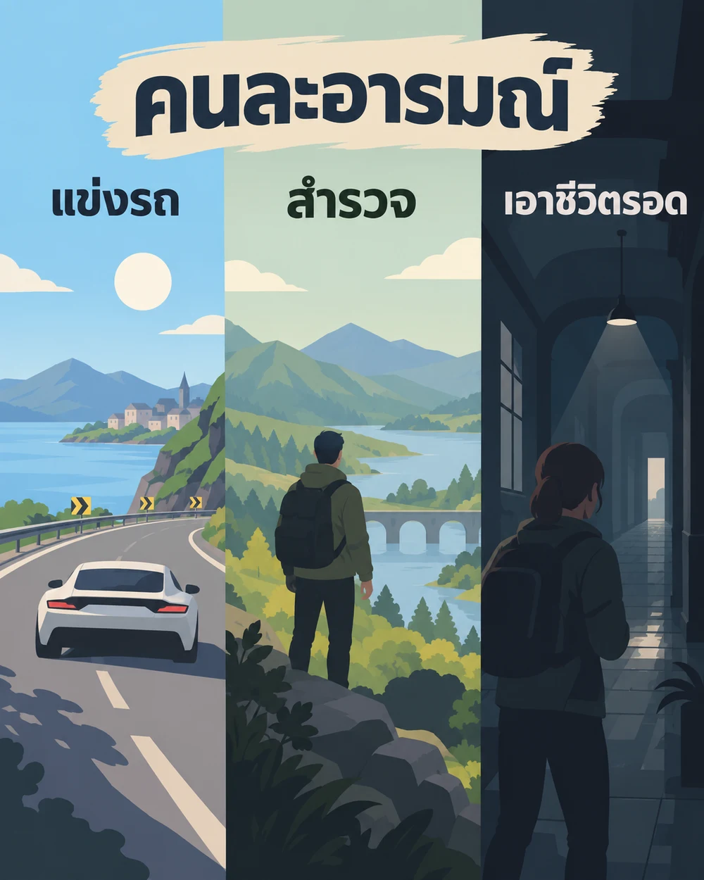 แข่งรถและเอาชีวิตรอดแบบกดดัน