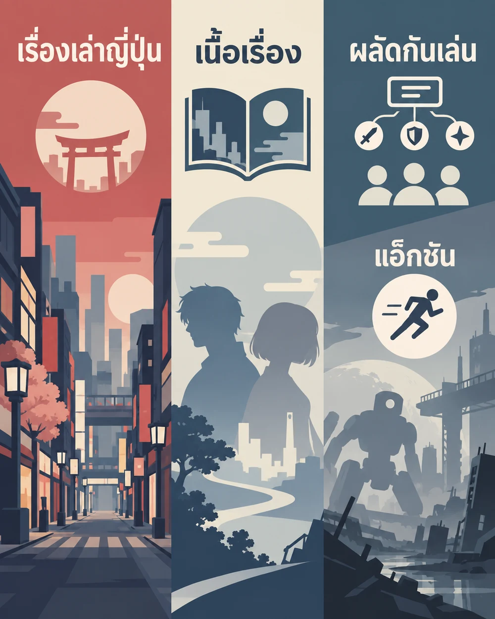 เรื่องราวญี่ปุ่นกับระบบต่อสู้ต่างจังหวะ