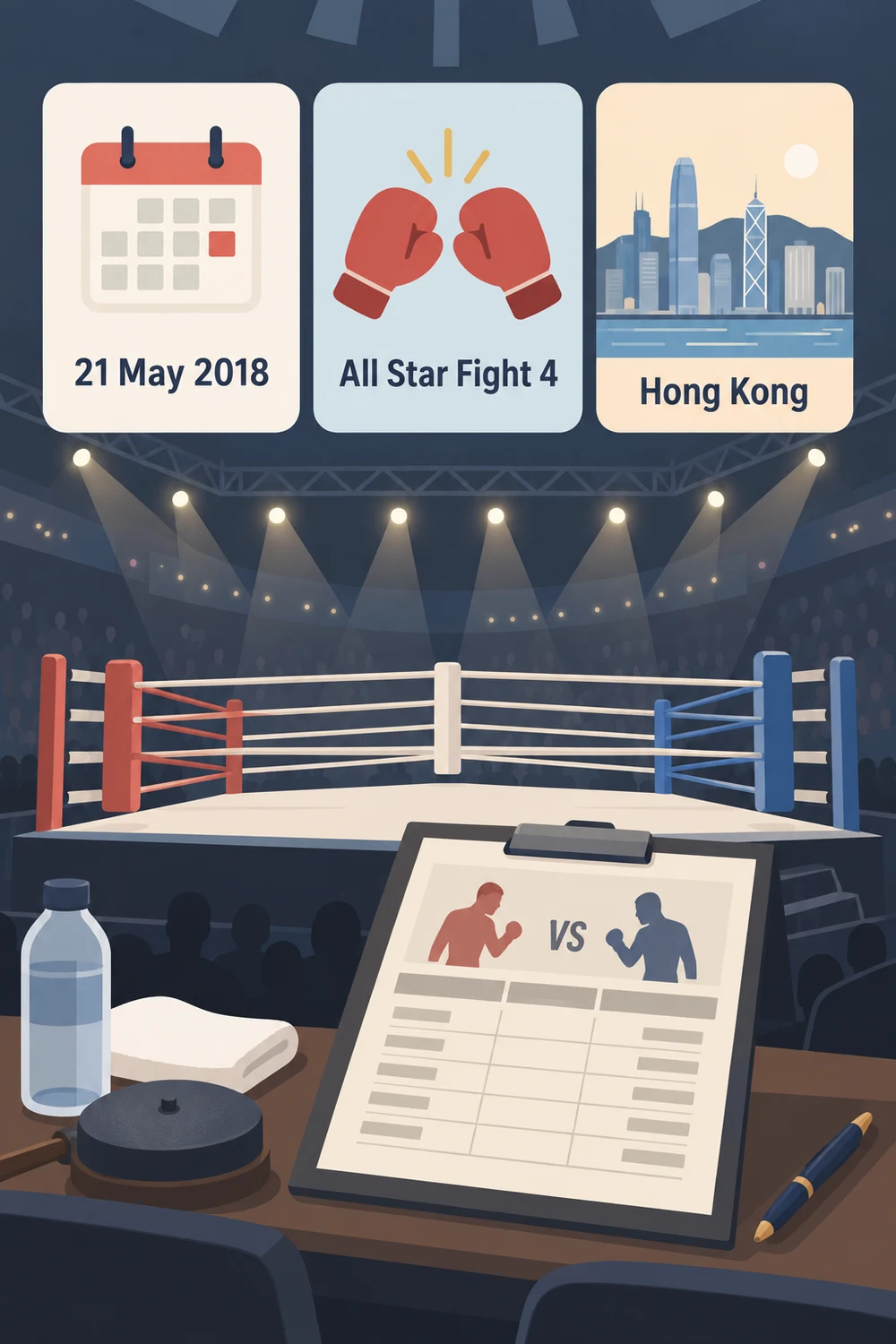 ผลคู่เอก All Star Fight 4 ที่ฮ่องกง