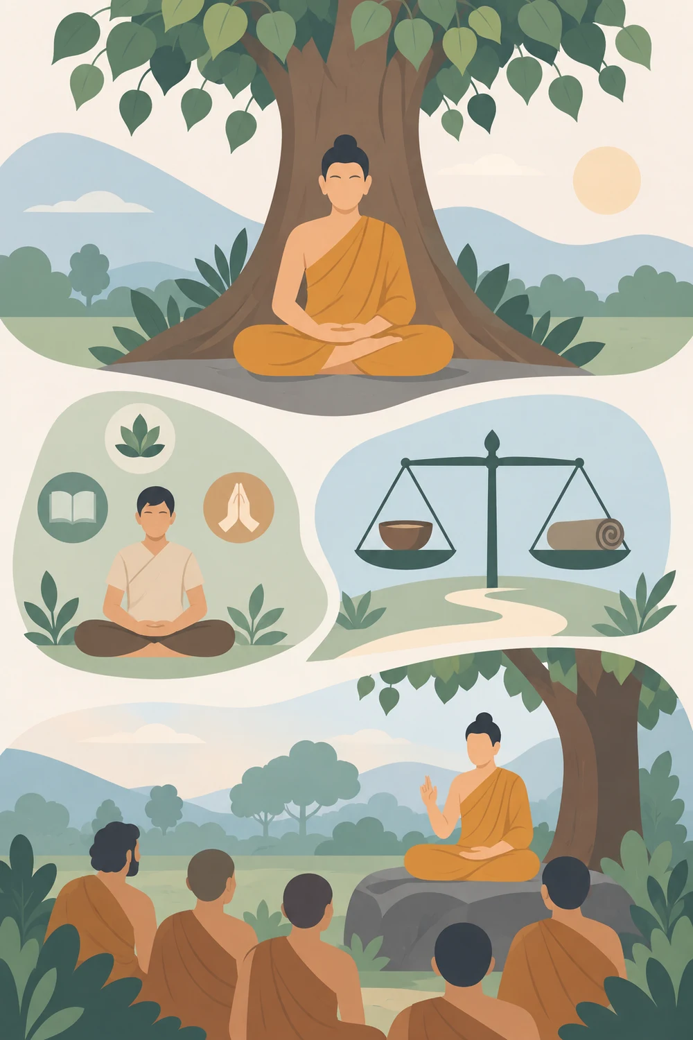 ตรัสรู้และเริ่มประกาศธรรม
