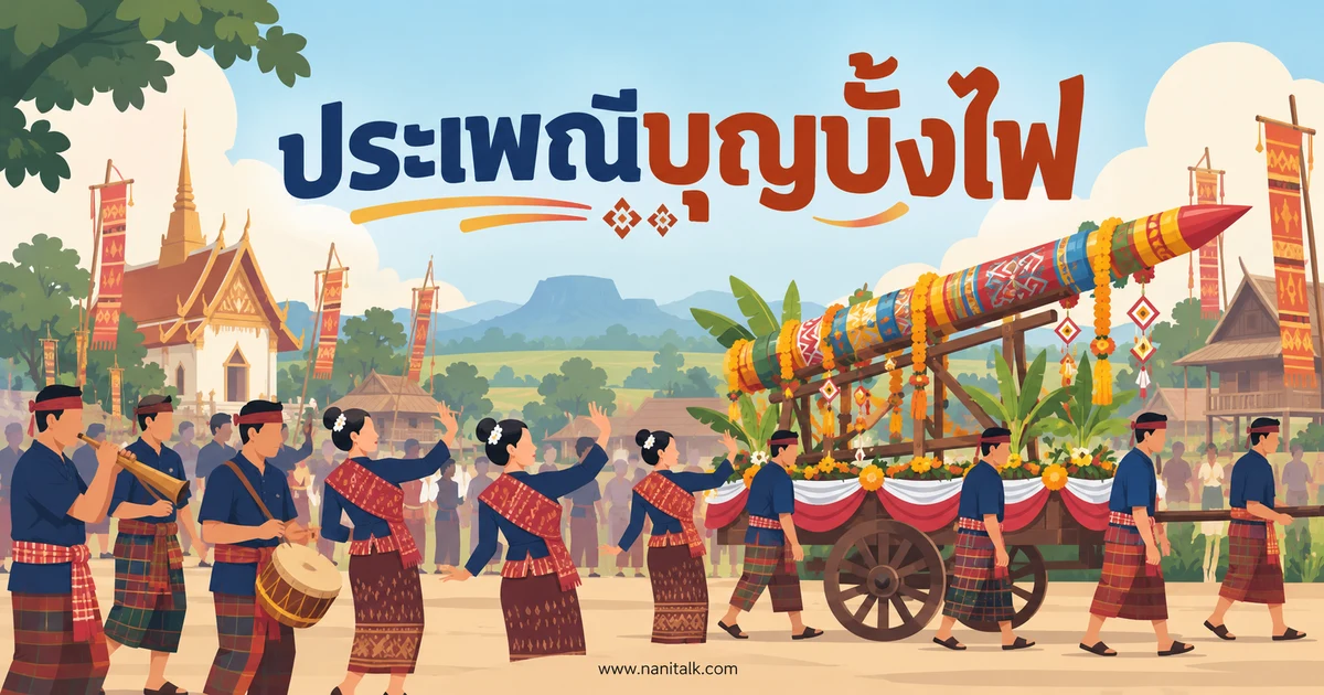 ประเพณีบุญบั้งไฟคืออะไร ความสำคัญ ตำนาน และงานในอีสาน