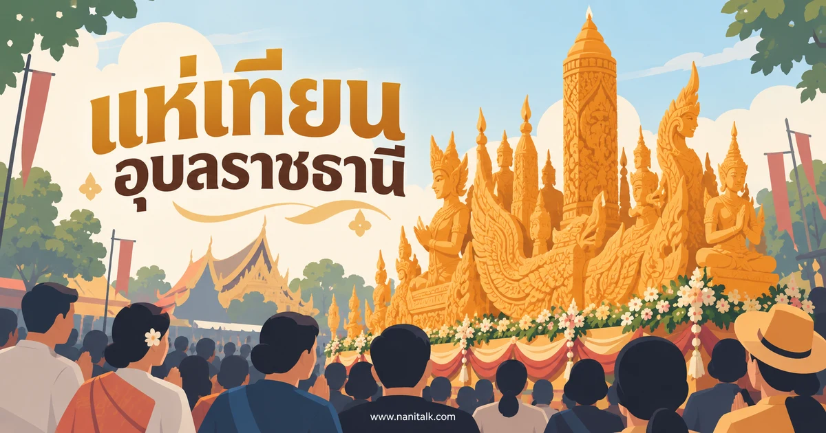 แห่เทียนอุบลราชธานี 2569 จัดวันไหน กำหนดการและความเป็นมา