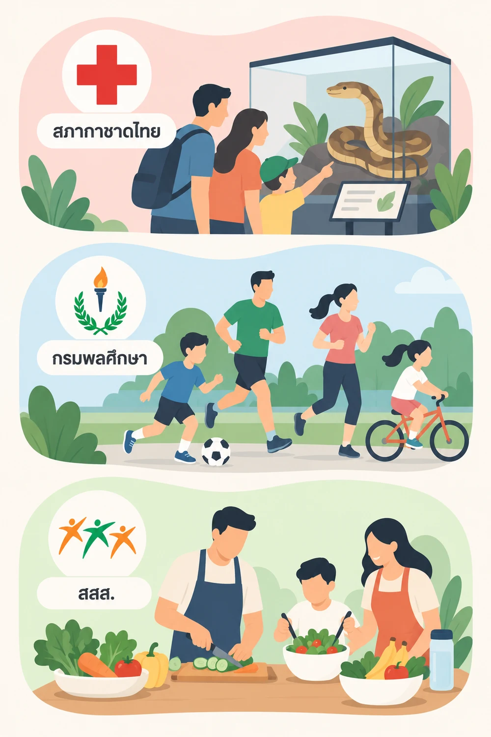 สุขภาพ กีฬา และกิจกรรมสำหรับครอบครัว