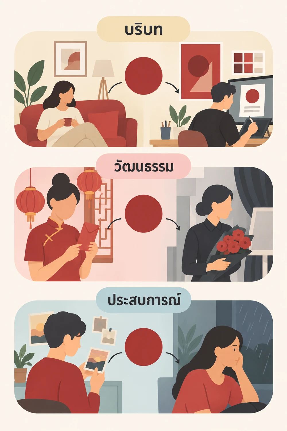 ความหมายของสีขึ้นอยู่กับบริบทอย่างไร
