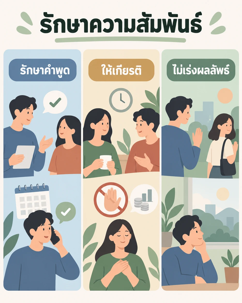 รักษาความสัมพันธ์โดยไม่ใช้คนเป็นเครื่องมือ