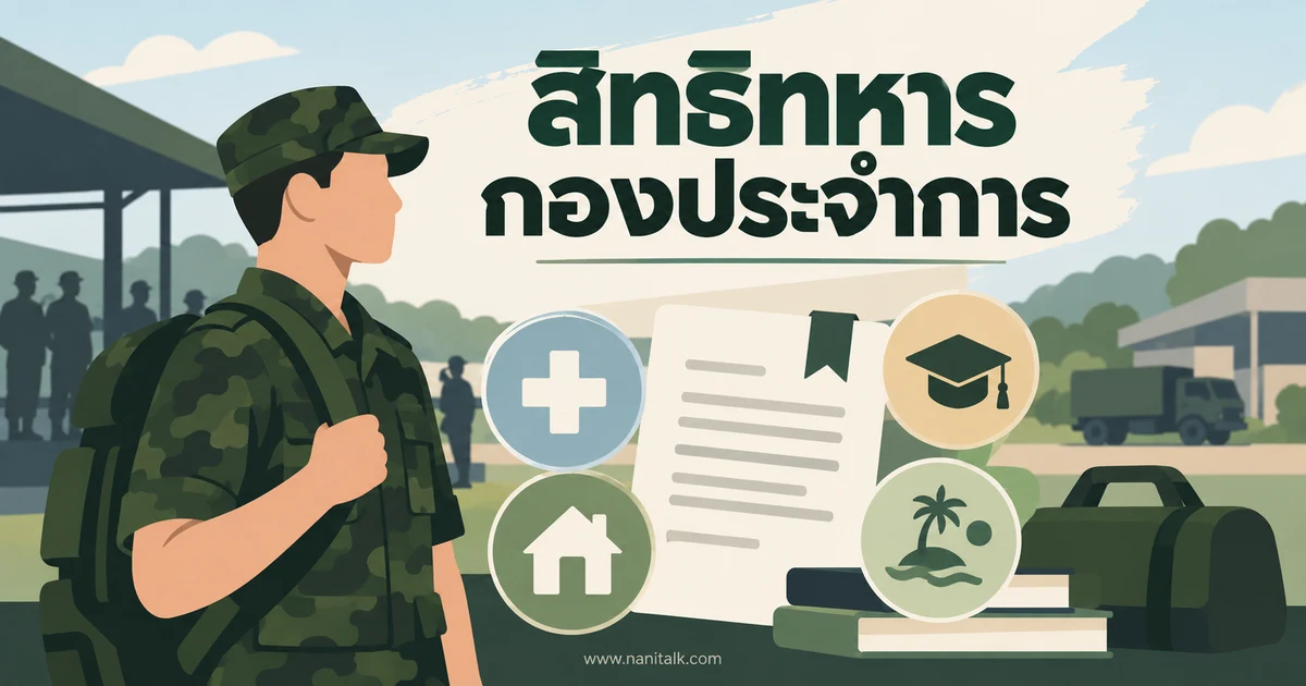 เงินเดือนทหารเกณฑ์: เอกสารกองทัพบกปี 2568 ระบุสิทธิอะไรบ้าง
