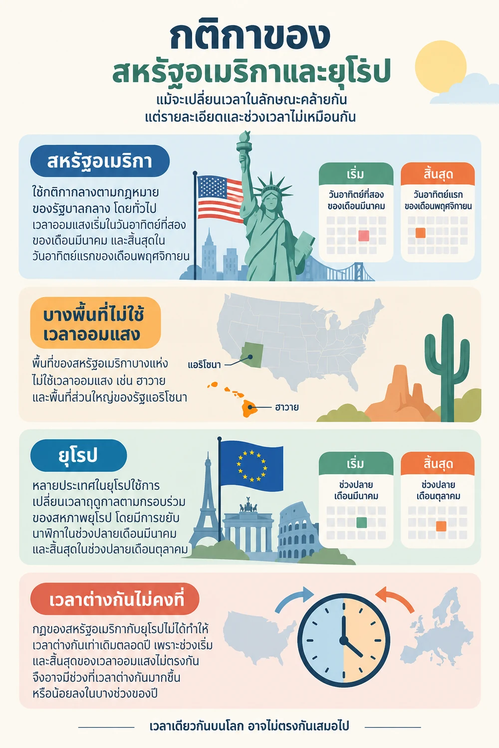 กติกาของสหรัฐอเมริกาและยุโรป