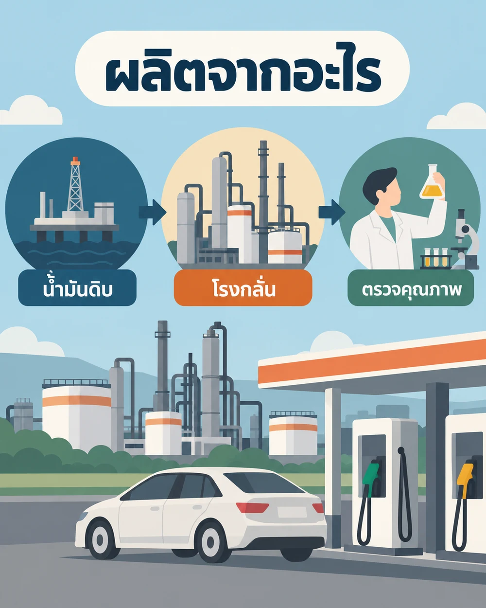 น้ำมันดีเซลผลิตจากอะไร