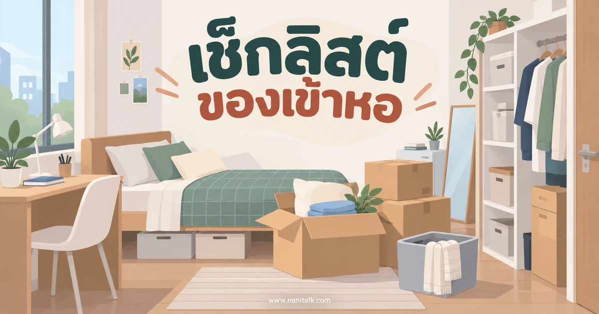 เตรียมของเข้าหออย่างไร เช็กลิสต์ของจำเป็นก่อนย้ายเข้า