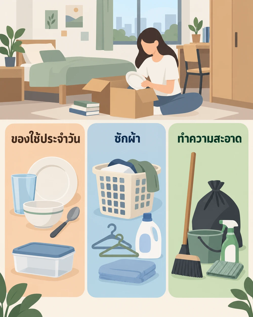 ครัว ซักผ้า และทำความสะอาด ซื้อเท่าที่ใช้