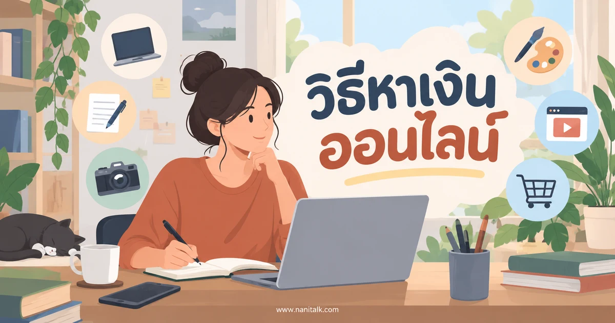 วิธีหาเงินออนไลน์จากที่บ้าน เริ่มจากทักษะไหนและระวังอะไร