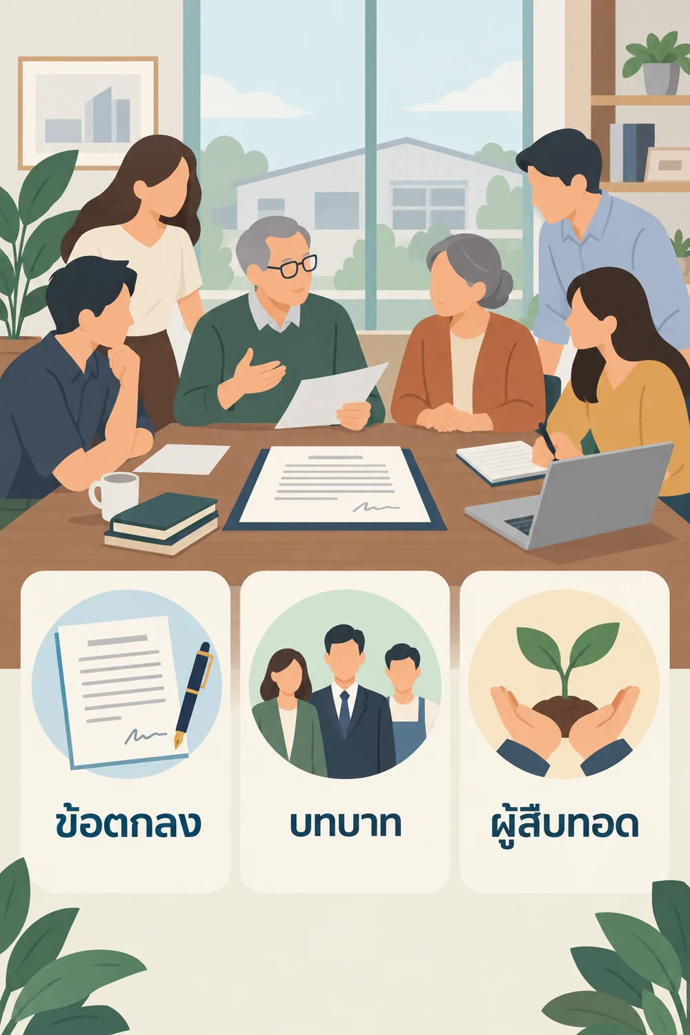 วางกติกาและแผนส่งต่อกิจการอย่างไร