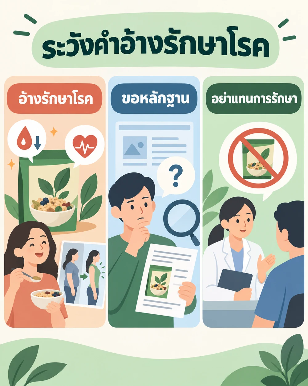 อ้างรักษาโรคจากอาหารต้องตรวจอย่างไร