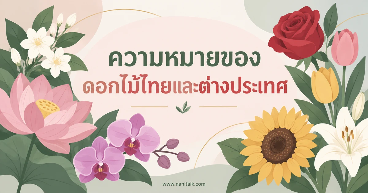 ความหมายของดอกไม้ไทยและต่างประเทศ เลือกให้เหมาะกับโอกาส