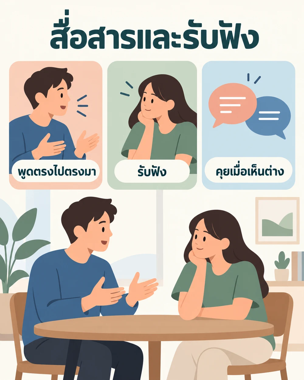 การสื่อสารและรับฟังกันดูอย่างไร