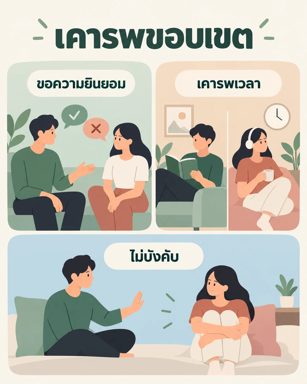 การเคารพขอบเขตและความยินยอมสำคัญอย่างไร