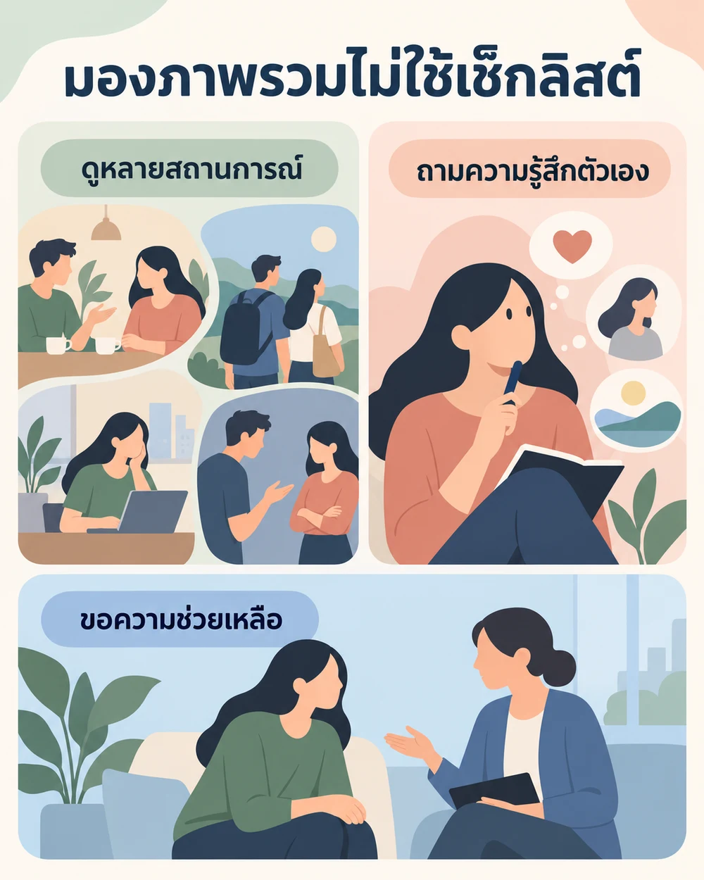 จะมองภาพรวมโดยไม่ใช้เช็กลิสต์ตัดสินได้อย่างไร