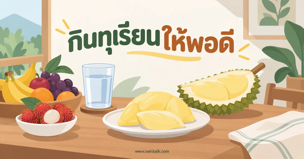 กินทุเรียนอย่างไรให้พอดีและปลอดภัย