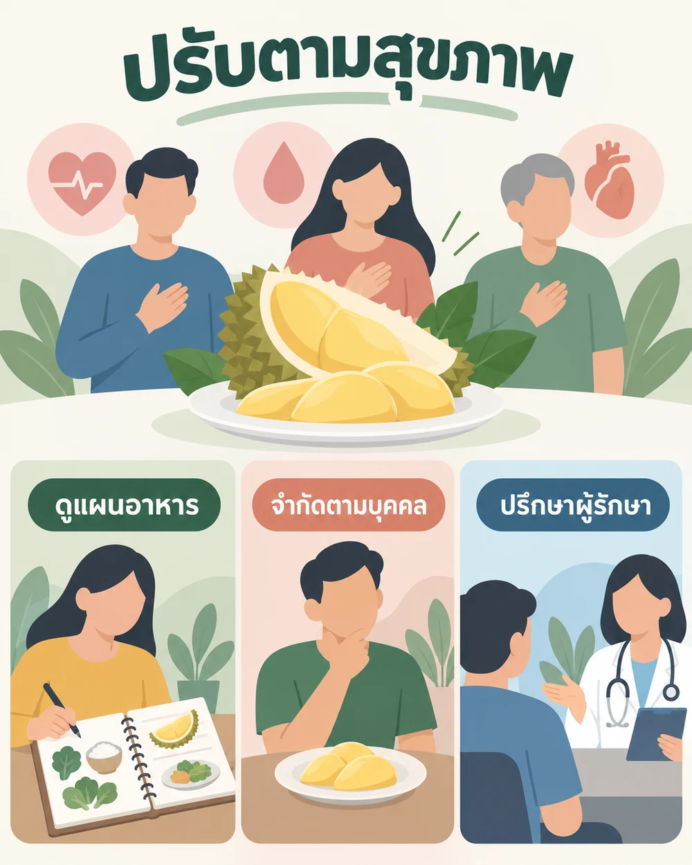 ผู้ที่มีเบาหวานหรือโรคหัวใจควรคิดอย่างไร