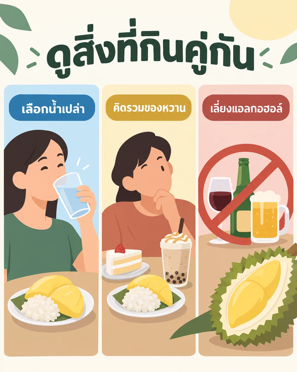 เครื่องดื่มและของหวานที่กินคู่กัน