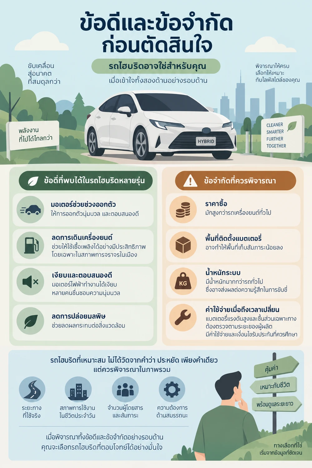 ข้อดีและข้อจำกัดก่อนตัดสินใจ