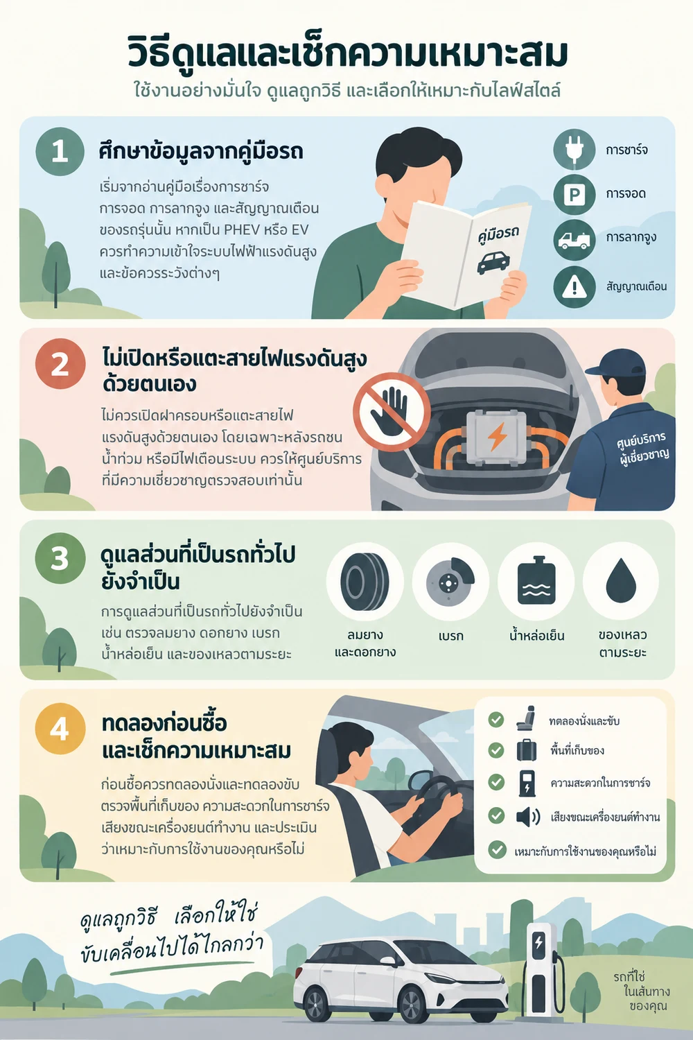 วิธีดูแลและเช็กความเหมาะสม