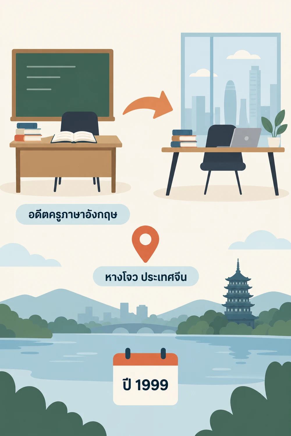 จากครูภาษาอังกฤษสู่การเริ่มบริษัท