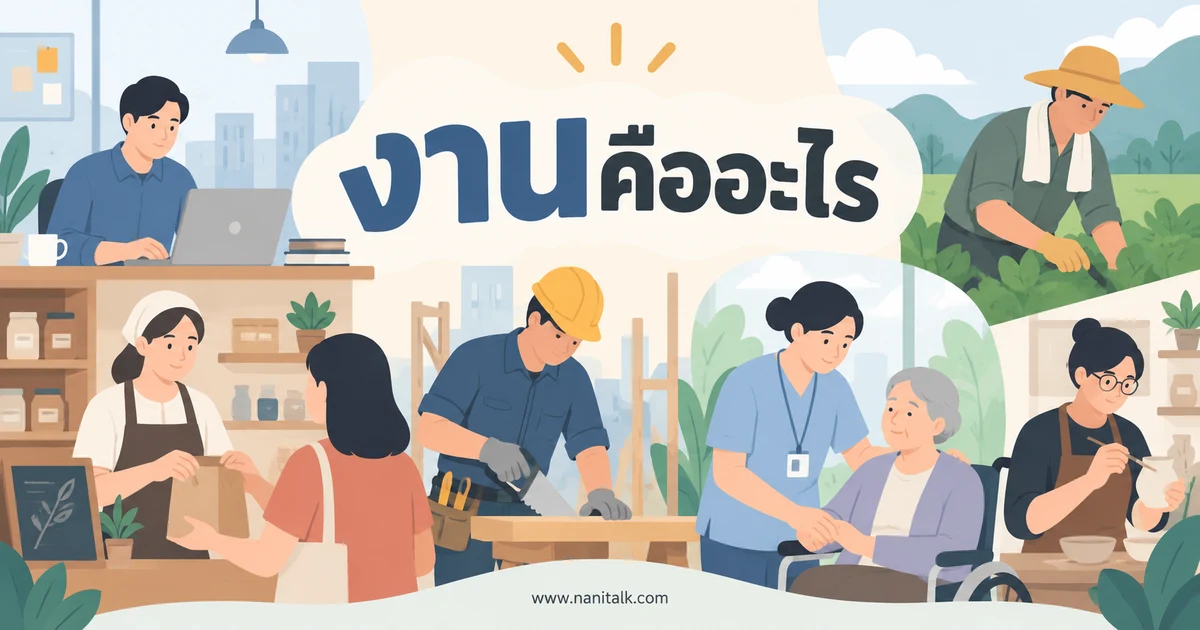 งานคืออะไร? เข้าใจรูปแบบการทำงานจากอดีตถึงอนาคต