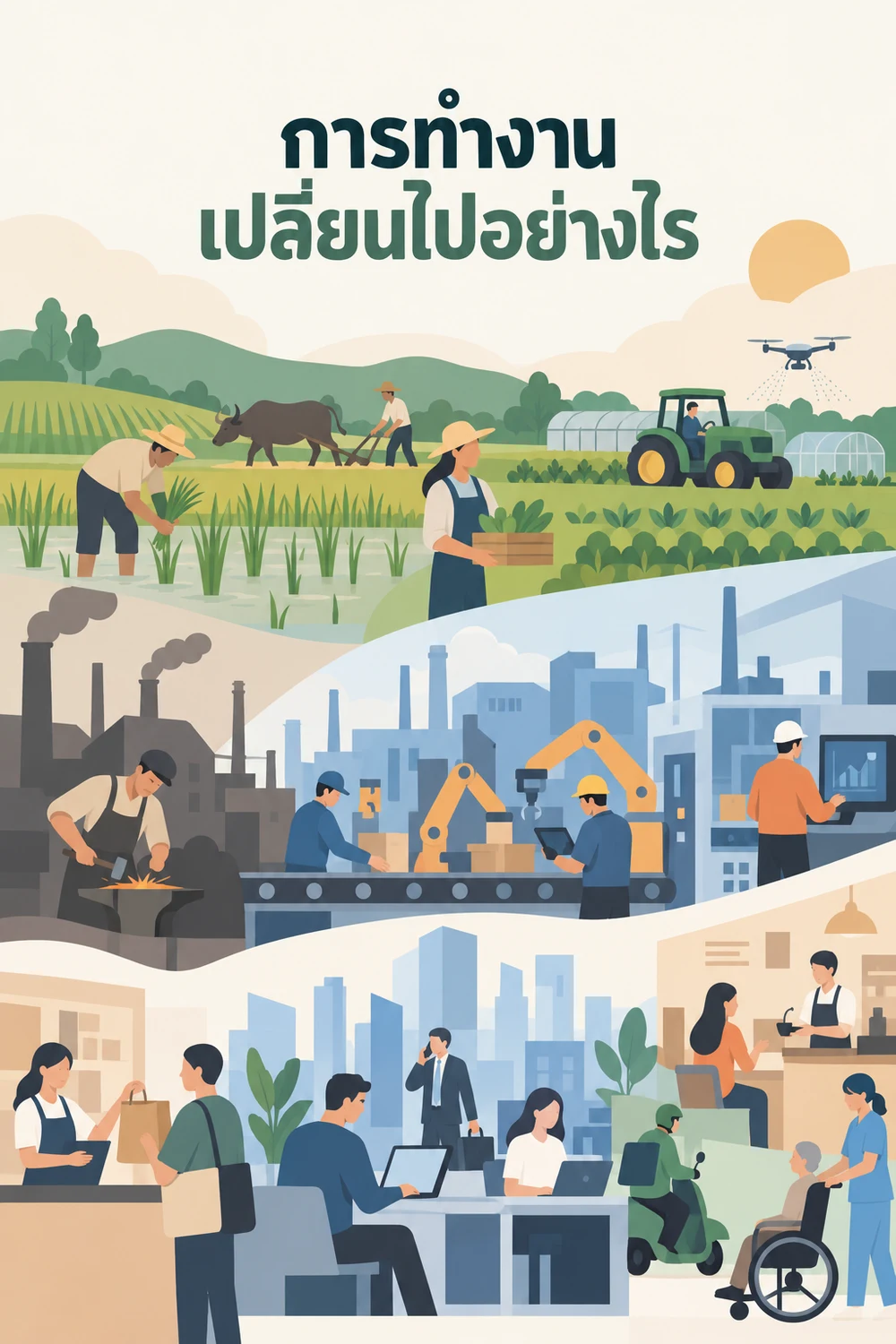 การทำงานเปลี่ยนไปอย่างไร
