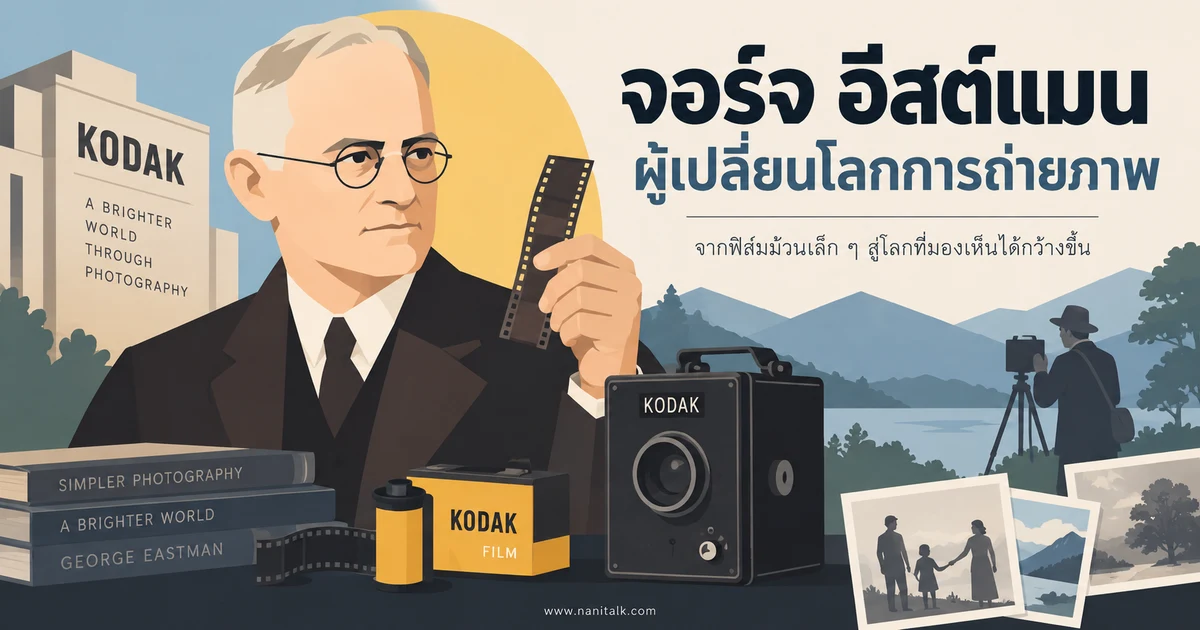 12 กรกฎาคม วันเกิดจอร์จ อีสต์แมน ผู้เปลี่ยนโลกการถ่ายภาพ