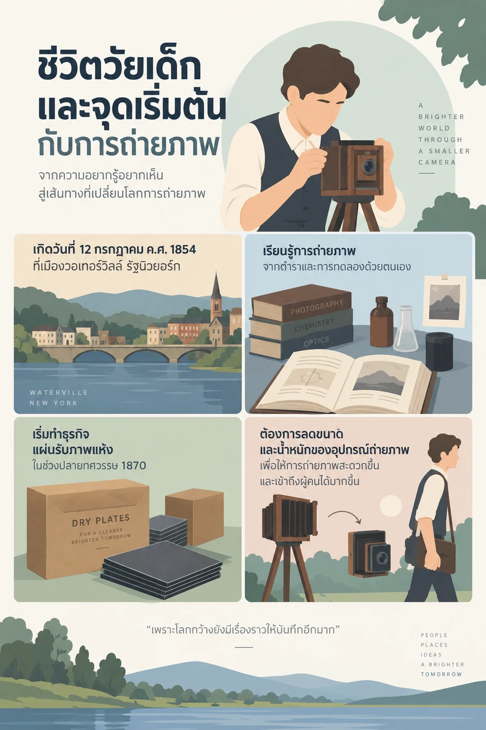ชีวิตวัยเด็กและจุดเริ่มต้นกับการถ่ายภาพ