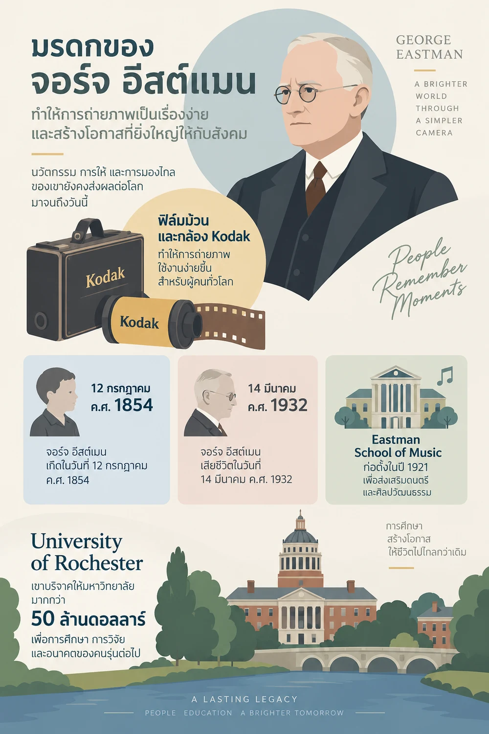 มรดกของจอร์จ อีสต์แมนและความหมายของวันที่ 12 กรกฎาคม