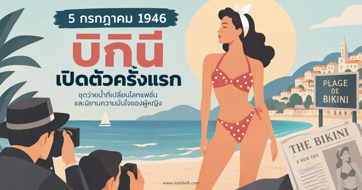 5 กรกฎาคม 1946 วันที่บิกินีเปิดตัวครั้งแรกในโลก