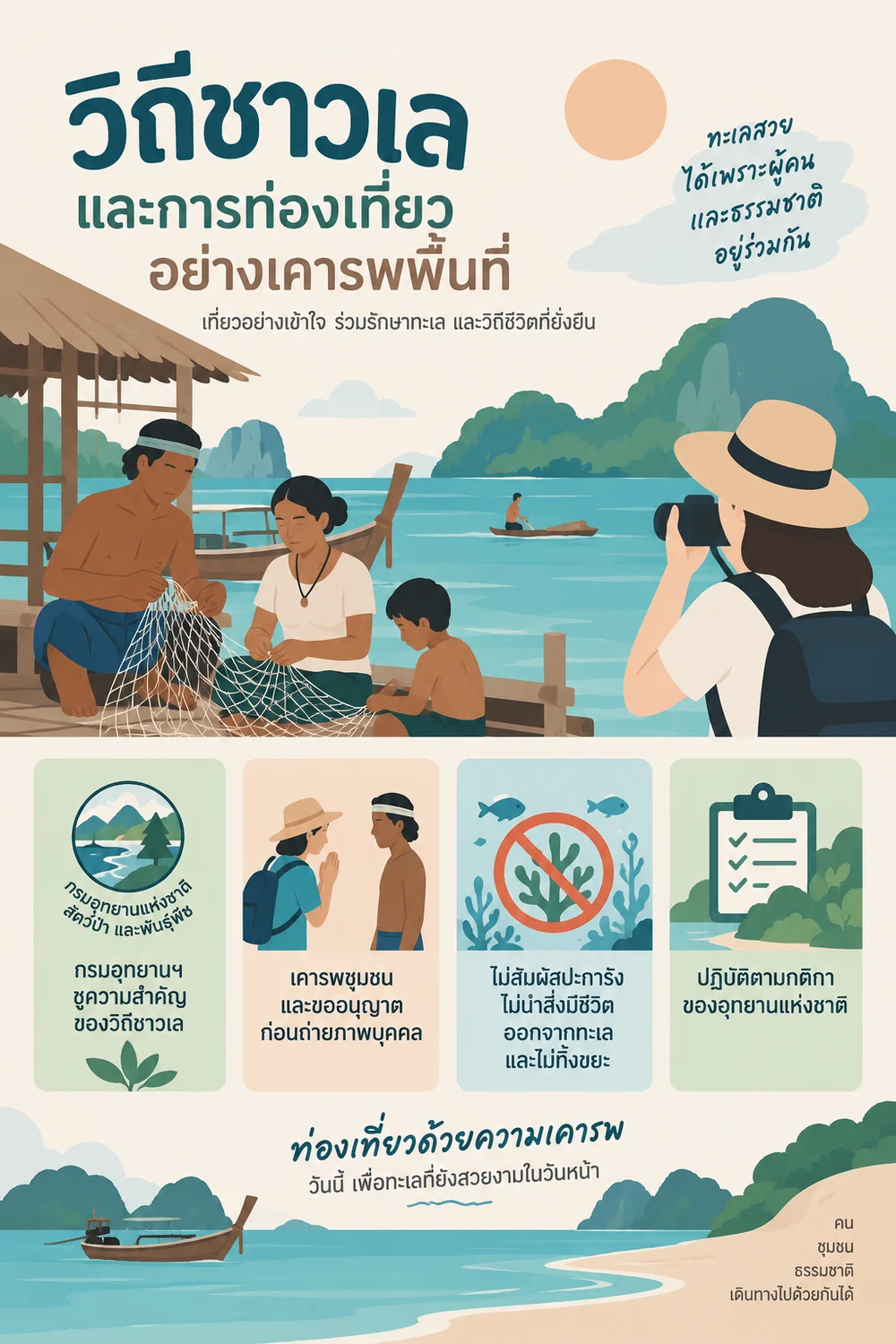 วิถีชาวเลและการท่องเที่ยวอย่างเคารพพื้นที่