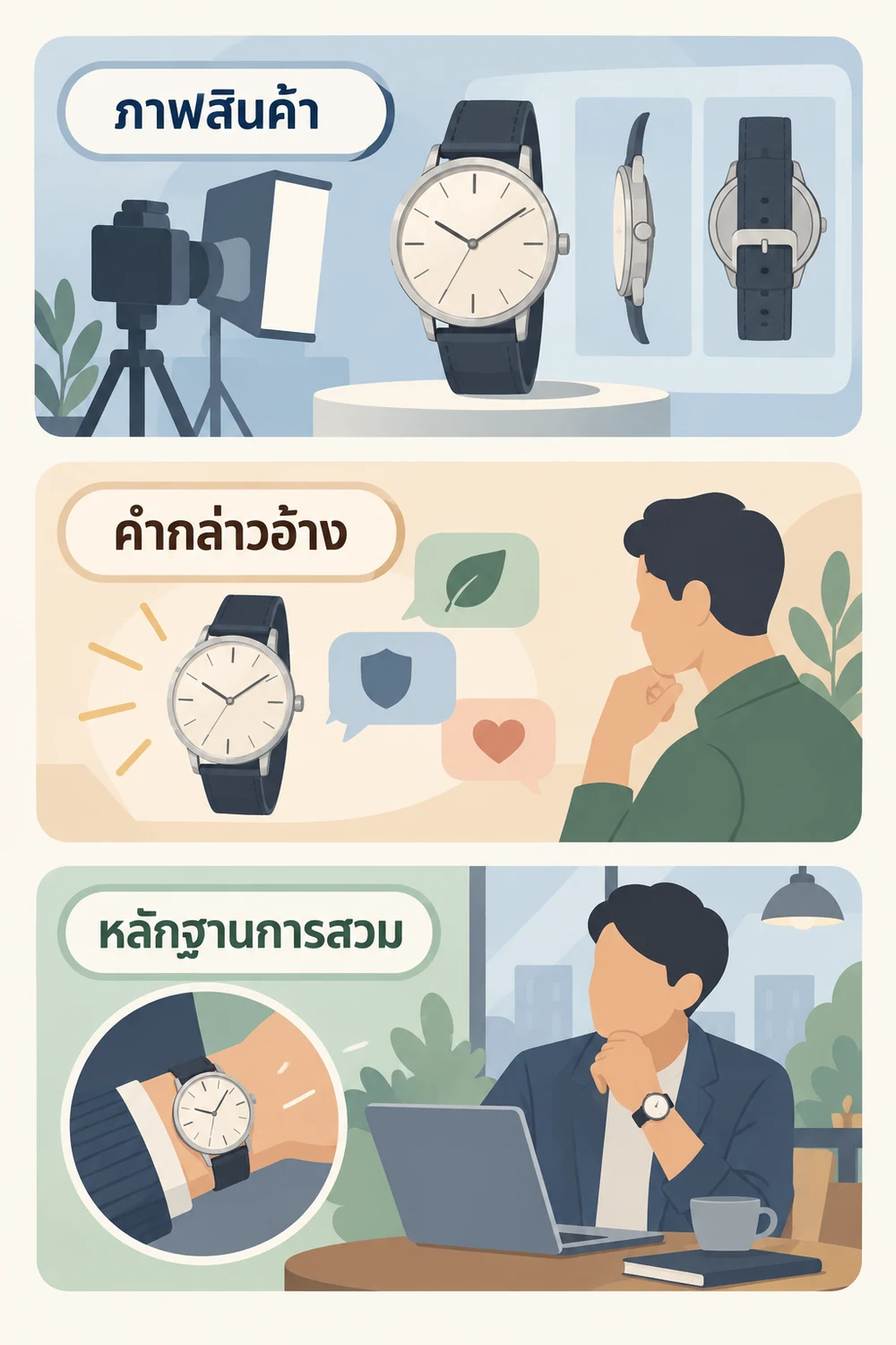 ภาพนาฬิกาในบทความเดิมบอกอะไรได้