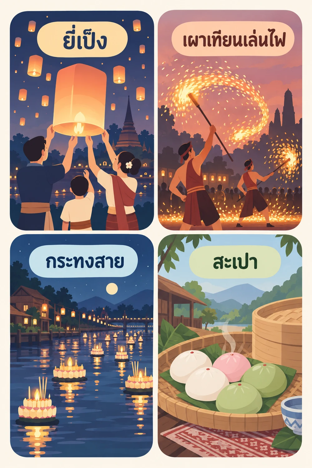 เชียงใหม่ สุโขทัย ตาก และลำปาง