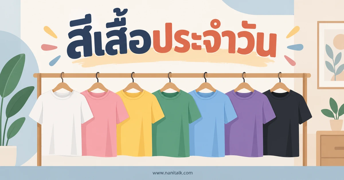 สีเสื้อประจำวัน เลือกอย่างไรและต่างจากสีมงคลอย่างไร