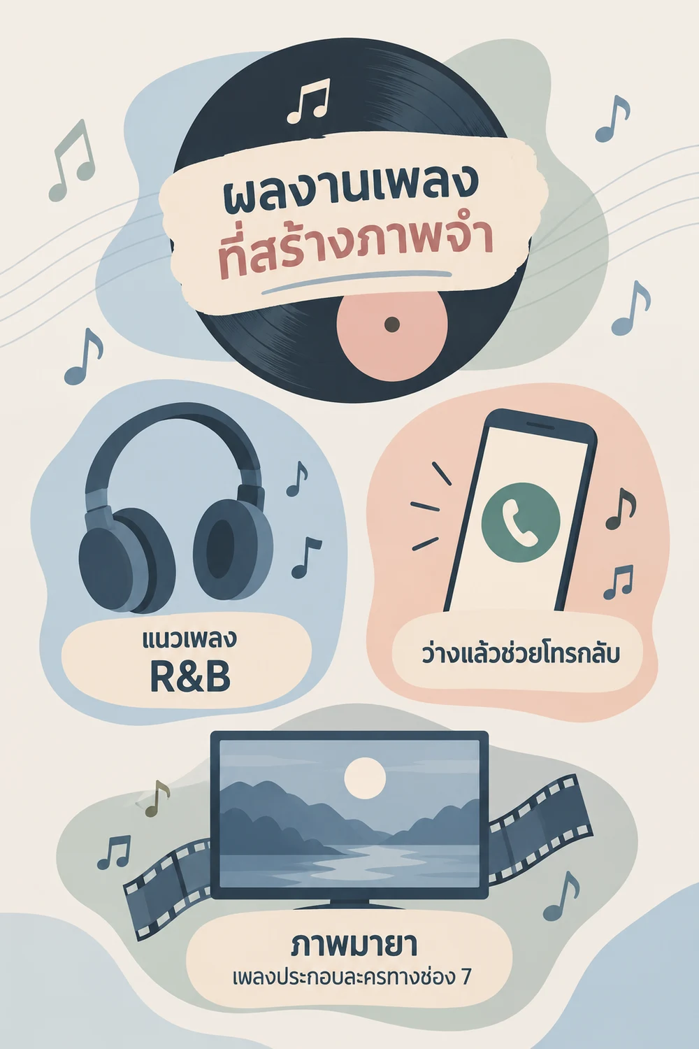 ผลงานเพลงที่สร้างภาพจำ