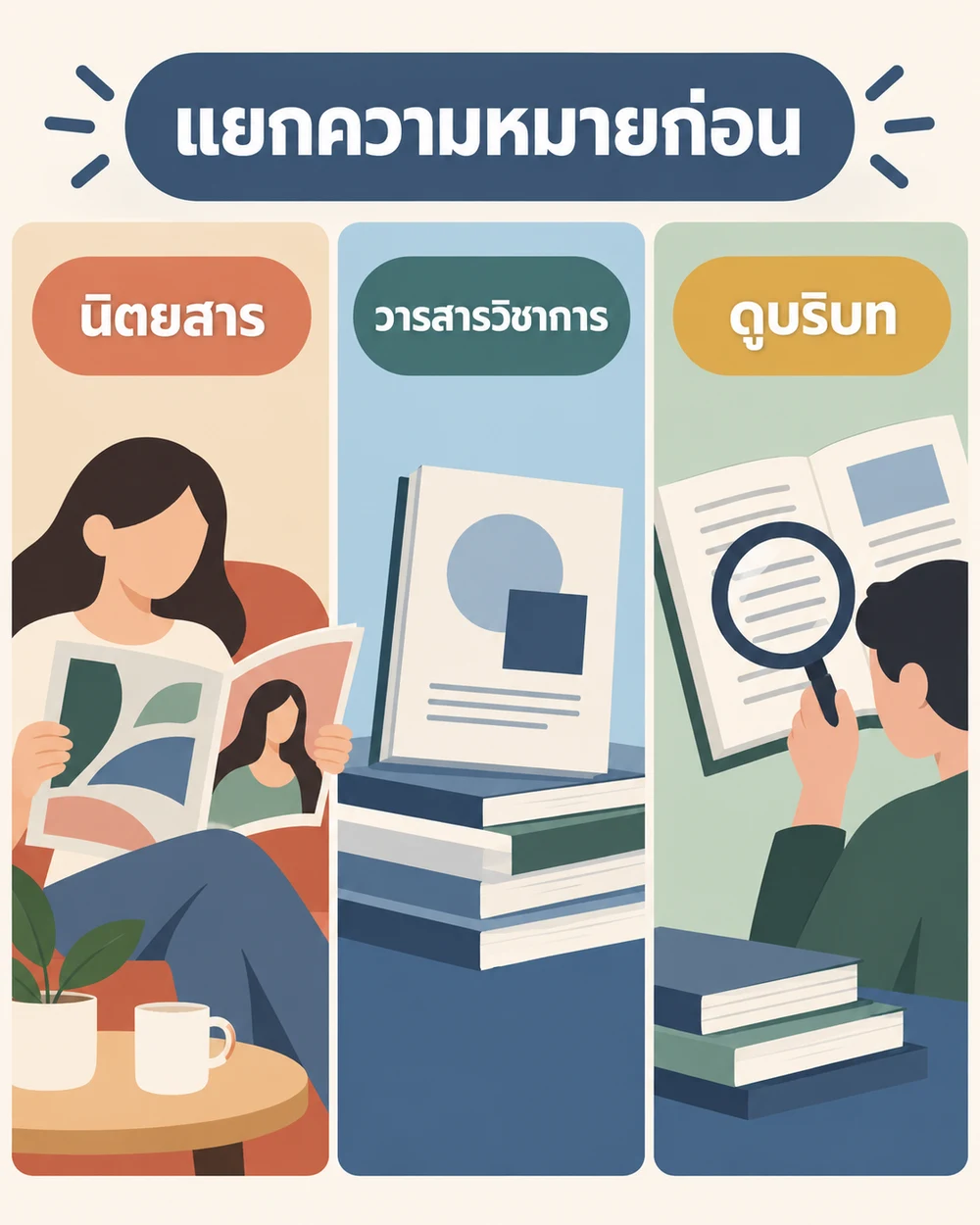 นิตยสารกับวารสารหมายถึงอะไร