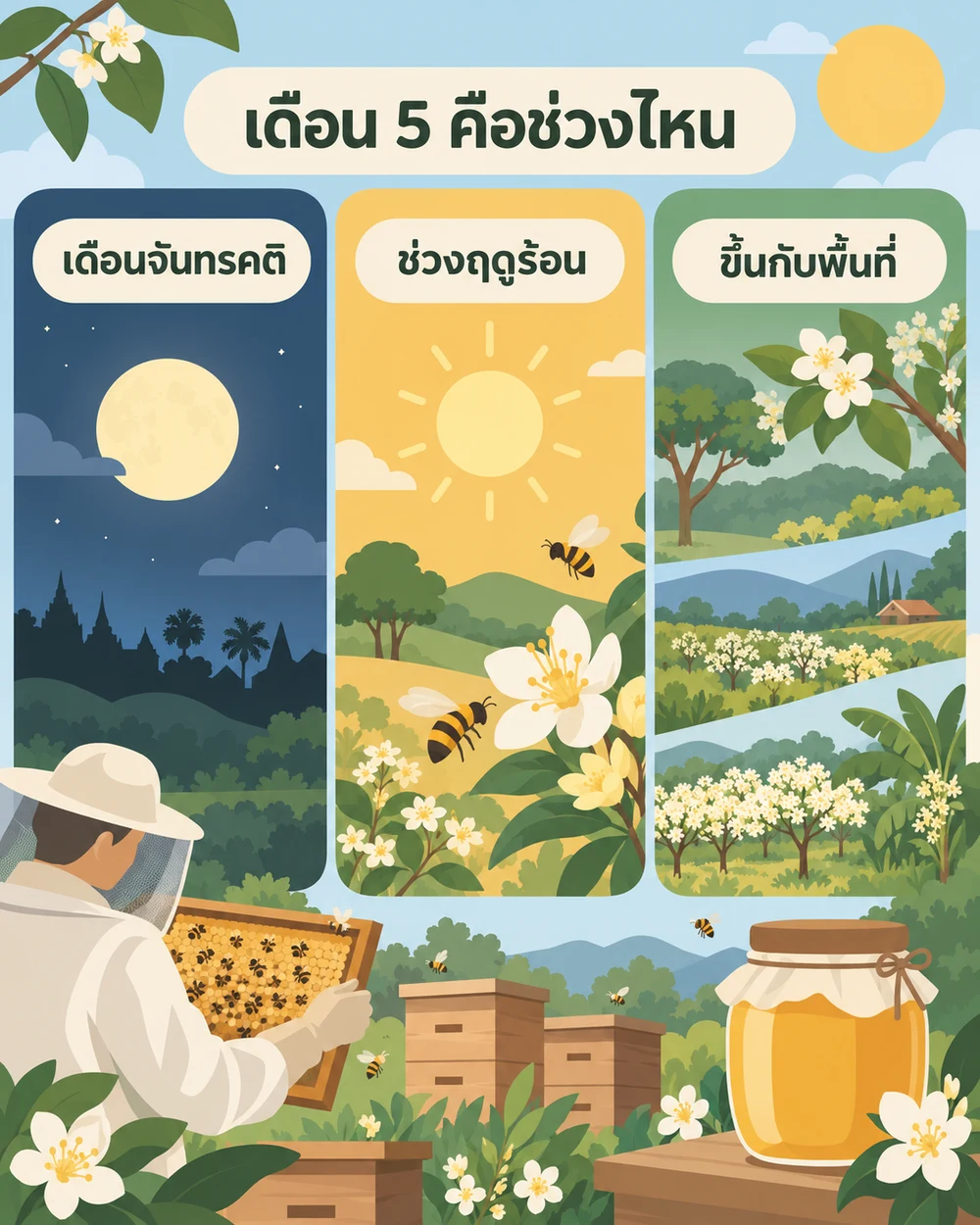 คำว่าน้ำผึ้งเดือน 5 หมายถึงช่วงไหน