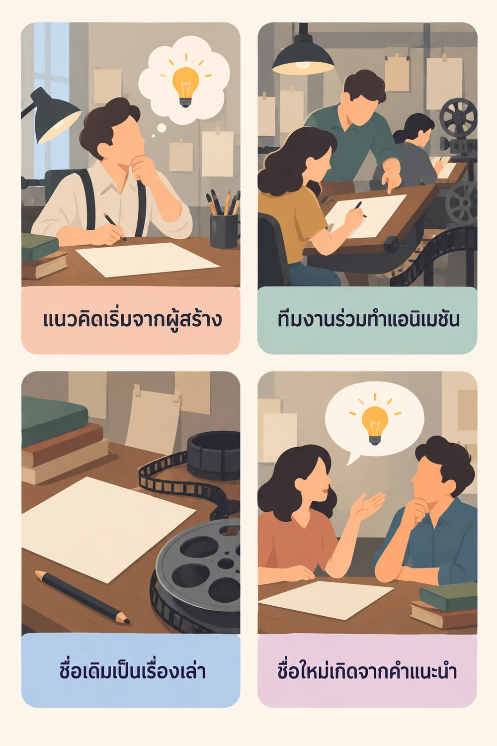 วอลต์ ดิสนีย์กับอับ ไอเวิร์กสสร้างตัวละครอย่างไร