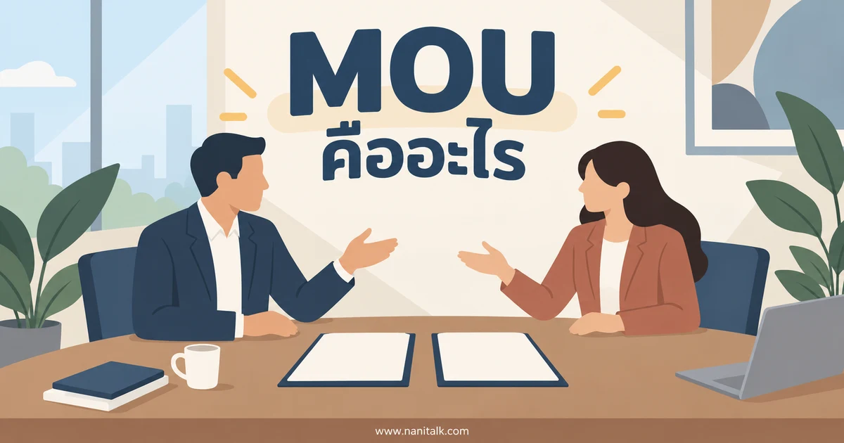 MOU คืออะไร? เข้าใจบันทึกข้อตกลงความร่วมมือก่อนลงนาม