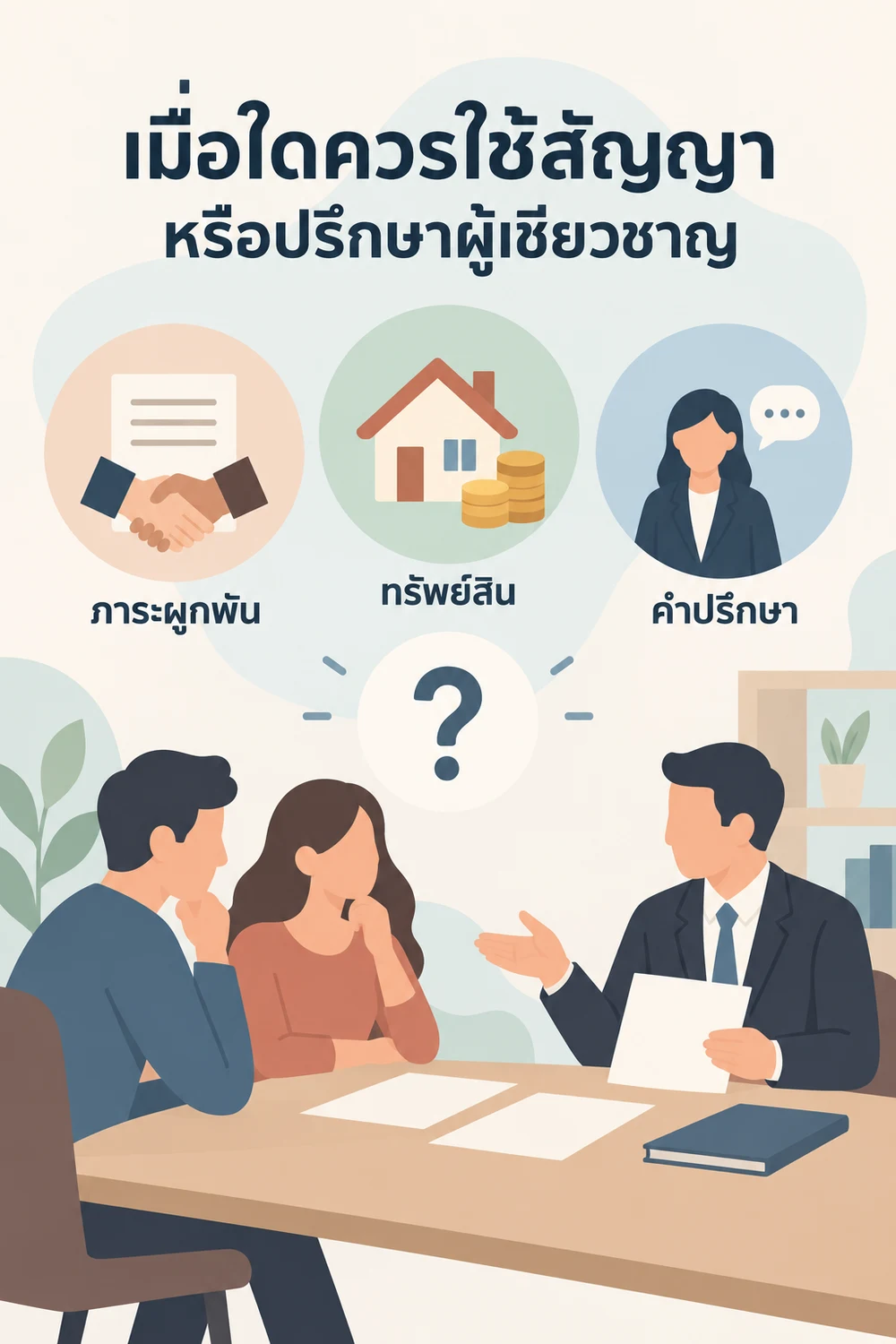 เมื่อใดควรใช้สัญญาหรือปรึกษาผู้เชี่ยวชาญ