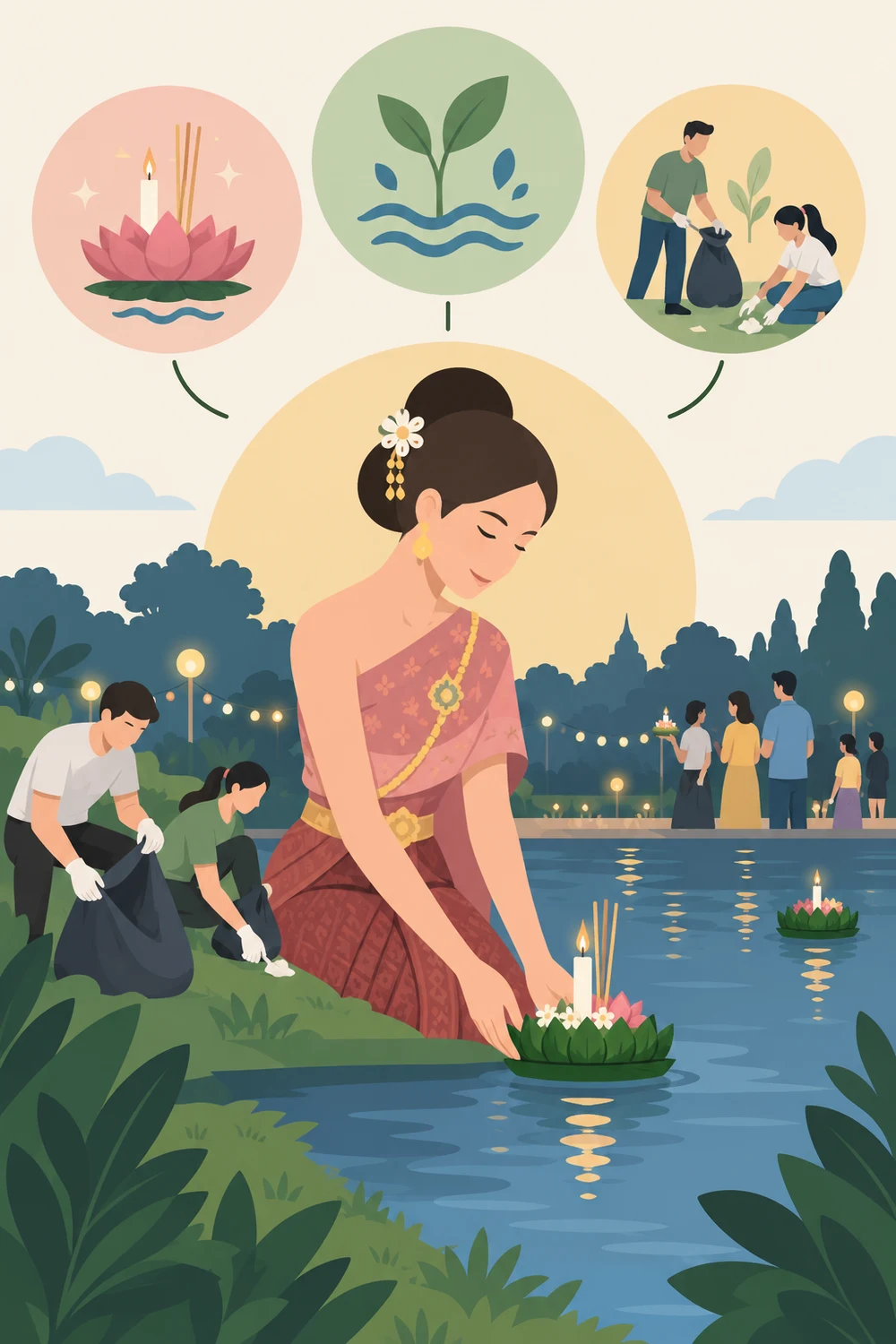 นางนพมาศในวัฒนธรรมลอยกระทงปัจจุบัน