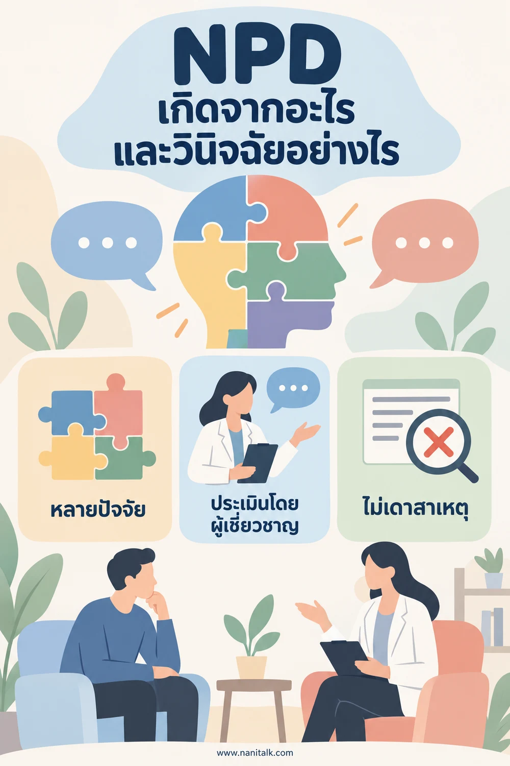NPD เกิดจากอะไร และวินิจฉัยอย่างไร