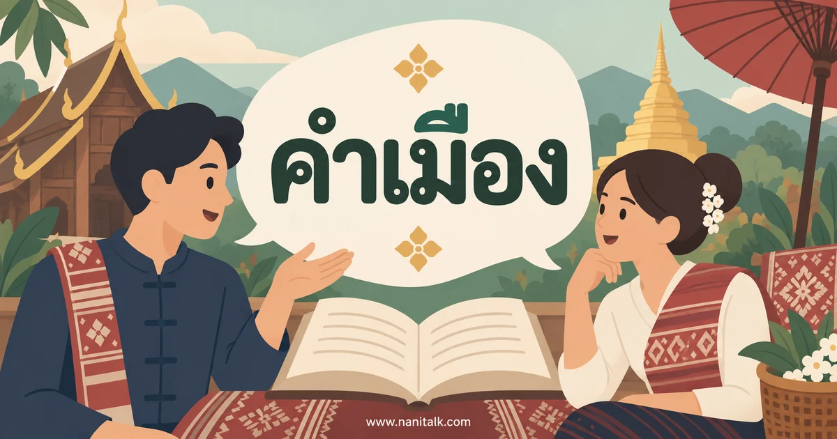 คำเมืองคืออะไร? รู้จักภาษาเหนือและคำศัพท์พร้อมความหมาย
