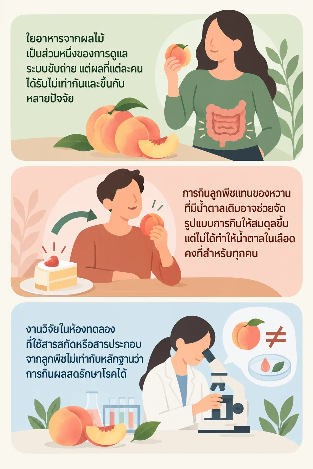 ประโยชน์ของลูกพีชควรเข้าใจอย่างไร