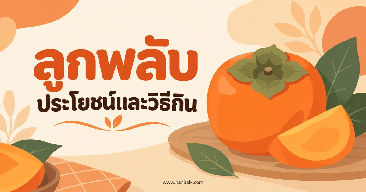 ลูกพลับคืออะไร ประโยชน์ สารอาหาร และวิธีกินให้เหมาะ